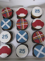 scottish themed cupcakes
